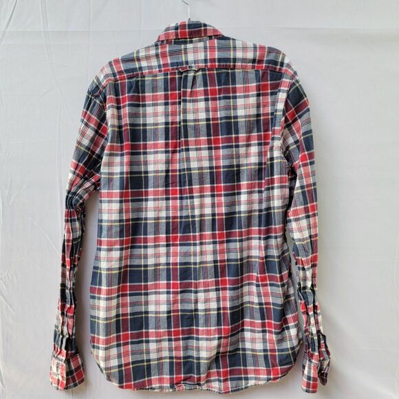 J. Crew Multicolor 100% Cotton Dress Shirt Button Down Long Sleeve Men's Size M - Picture 3 of 10